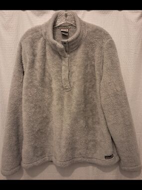 Avalanche Plush Half-Snap Pullover - Light Gray